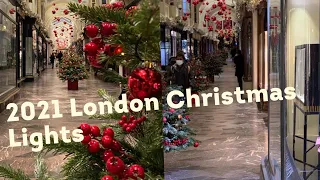 Christmas in London 2021 / London Christmas Lights and Window Shopping