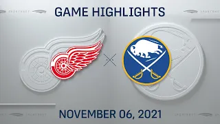 NHL Highlights | Red Wings vs. Sabres - Nov. 6, 2021