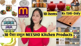 10 पैसा वसूल MEESHO Kitchen Products | Premium Quality Space Saving kitchen items#meeshokitchenhaul