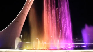 танцующие фонтаны Сочи Олимпийский парк