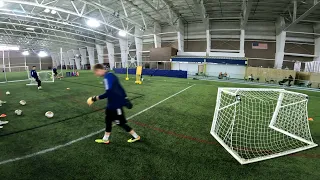 Real Salt Lake Academy Goalkeeper Training - Angled Shots - 4-30-2024