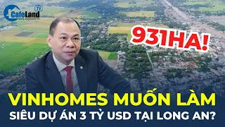 Bản tin: Vinhomes của tỷ phú Phạm Nhật Vượng muốn làm SIÊU DỰ ÁN 3 TỶ USD tại Long An | CafeLand