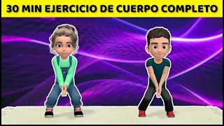 30 MINUTOS EJERCICIO DE CUERPO COMPLETO PARA NIÑOS: ¡Prepárate para quemar calorías!