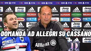 Domanda ad ALLEGRI su CASSANO e ANCELOTTI, sentite la RISPOSTA 😂 #perte #calcio #bobotv #allegri