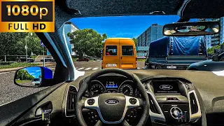 Ford Focus 3 | City Car Driving [Steering Wheel] - Normal Driving