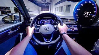 2020 VW TIGUAN R 320HP AKRAPROVIC NIGHT POV DRIVE Onboard (60FPS)