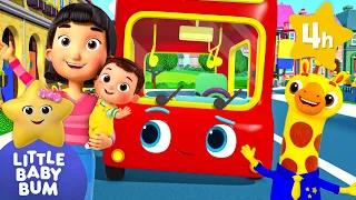 Baby Bus Ride! Max Meets Giraffe Bus Driver | ⭐ Baby Songs | Little Baby Bum Popular Nursery Rhymes