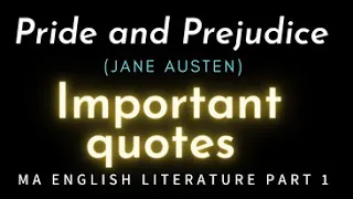 Pride and Prejudice by Jane Austen, important quotes of Elizabeth and Darcy #profayesha
