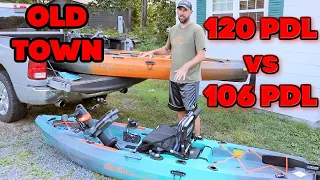 Old Town PDL 120 vs 106 Compare and Review Kayaks