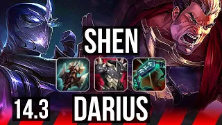 SHEN vs DARIUS (TOP) | 2400+ games, 5/2/20, Rank 14 Shen | NA Master | 14.3