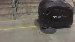 Commercial Floor Cleaning Robot in a Warehouse without human intervention