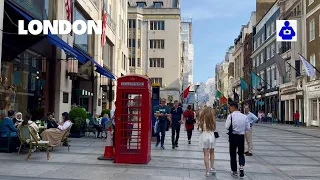 London Spring Walk 🇬🇧 OXFORD STREET, Bond Street to Piccadilly Circus | Central London Walking Tour