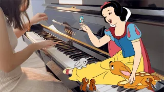經典白雪公主歌曲Disney Snow White "Someday My Prince Will Come"  (Piano Cover)