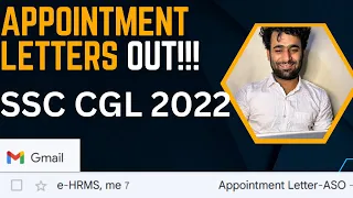 Appointment Letters OUT!!! SSC CGL 2022 | Joining Date for ASO |