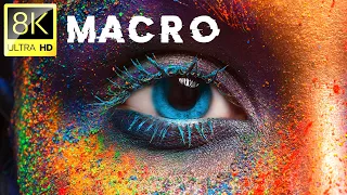 Macro Shots Collection in 8K ULTRA HD (60 FPS) | Satisfying Film With Relaxation Music | 01