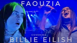 Faouzia covering Billie Eilish songs😨👑| Faouzia slaying Billie's song live