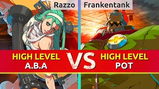 GGST ▰ Razzo (A.B.A) vs Frankentank (Potemkin). High Level Gameplay