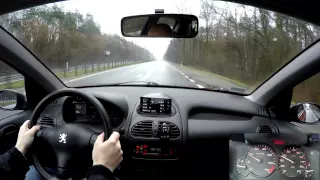 06-04-2015 Driving Peugeot 206 Empty Road in 4K