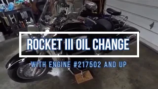 DIY Triumph Rocket III oil change