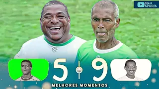 AT 57, ROMÁRIO SCORED A BEAUTIFUL GOAL BETWEEN THE GOALKEEPER'S LEGS IN A BENEFIT MATCH