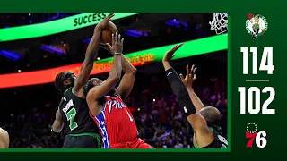 FULL GAME HIGHLIGHTS: Celtics beat 76ers on the road, take 2-1 series lead