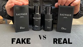 Fake vs Real Dior Sauvage Parfum 100 ml Perfume