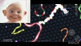 يما شخيت يلعب slither.io