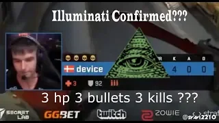 Dev1ce 3 Hp 3 Bullets 3 Kills!!! Illuminati Confirmed???