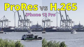 iPhone 13 Pro: ProRes vs H.265