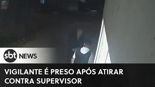 Vigilante é preso após atirar contra supervisor | #SBTNewsnaTV (30/01/23)