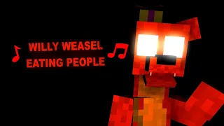 "WILLY WEASEL EATING PEOPLE" Willy's Wonderland Minecraft Music Video (Aaron Fraser Nash)