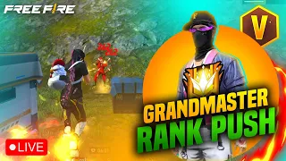 🔴[Live] Dominating Top 1 Grandmaster V Badge Lobby🗿😤Serious Grandmaster Pushing😡-Garena Free Fire