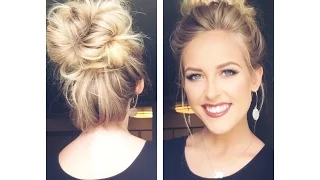 CUTE MESSY BUN | Less than 5 min