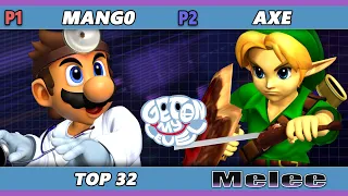 GOML 2023 - Mango (Falco, Dr. Mario) Vs. Axe (Pikachu, Young Link) Smash Melee - SSBM