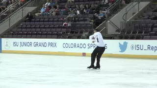 2015 ISU Jr. Grand Prix- Colorado Springs Men Short Program Artem TSOGLIN ISR