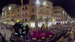 Semana Santa Málaga en 360º - Lunes Santo: DOLORES DEL PUENTE - Easter Week - Holy Monday