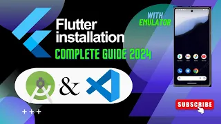 Complete Guide to Install Flutter VSCODE, Android studio | With emulator | 2023