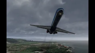 Заход в Кито. Новые ощущения с XPRealistic 2. MD-80 для X-Plane.