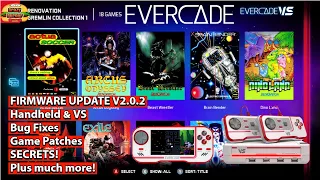 Evercade VS and Handheld Firmware Update V2.0.2 - Bug Fixes, Game Patches, Secrets and More!