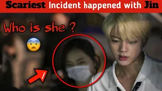 Who is she ? 😨 jin scary horror storie explained in Hindi 💀 #jin #bts #stories