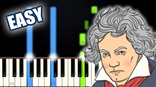 Ode To Joy - Ludwig Van Beethoven | EASY PIANO TUTORIAL + SHEET MUSIC by Betacustic