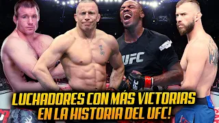 LUCHADORES CON MÁS VICTORIAS EN LA HISTORIA DEL UFC | UFC Latino