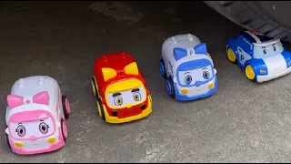 RoboCar Poli vs Car | Crunchy Test | Crushing Crunchy Soft Things by Car | Experiment car | Car.