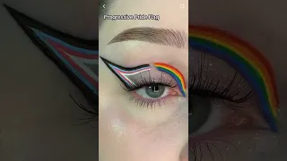 Check out LGBTQ+ organizations on my profile! #pride #pridemonth #makeup #eyeliner #makeuptutorial