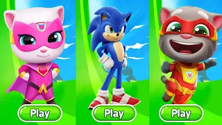 Sonic Dash - Movie Sonic Vs Talking Tom hero dash Vs All Bosses Zazz Egman -All 86 character
