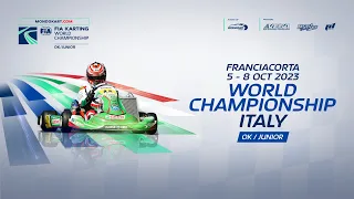 FIA Karting World Championship 2023 Junior and OK / Franciacorta Italy (Friday)