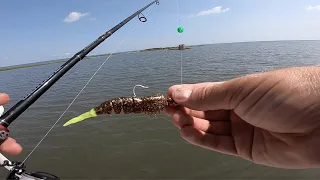 Fishing with POPPING CORK and SHRIMP for Redfish ft How To + Redfish Sushi
