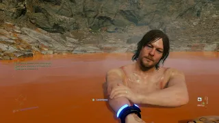 DEATH STRANDING Taking a Shower "Low Roar - Bones" (short gameplay)