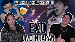 Waleska & Efra react to EXO - Drop That + Keep On Dancing + Lucky + Run The EXO'rDIUM IN JAPAN TOKYO