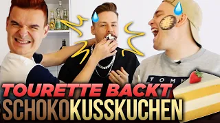 Tourette backt Schokusstorte in @rewinside Gesicht für Tims Oma!